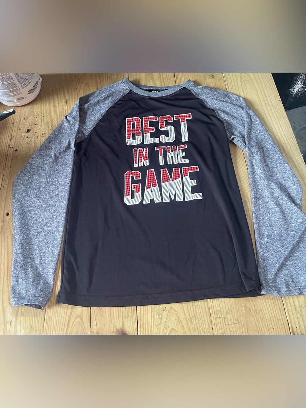 Boys Athletic Works XL 14-16 long sleeve t shirt (Best in the Game)